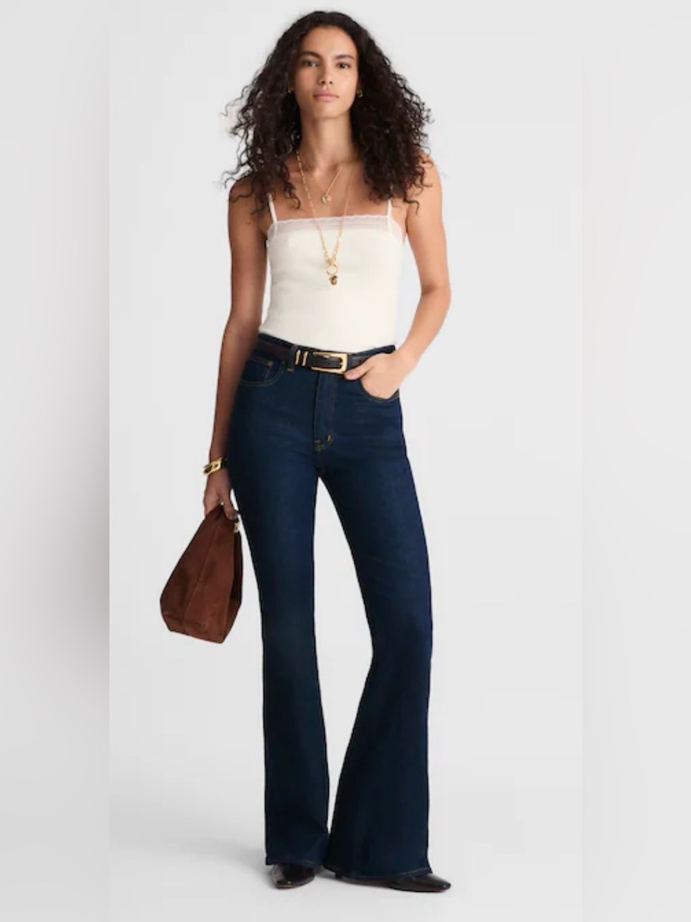Madewell Blue Denim Boho Flare Jeans